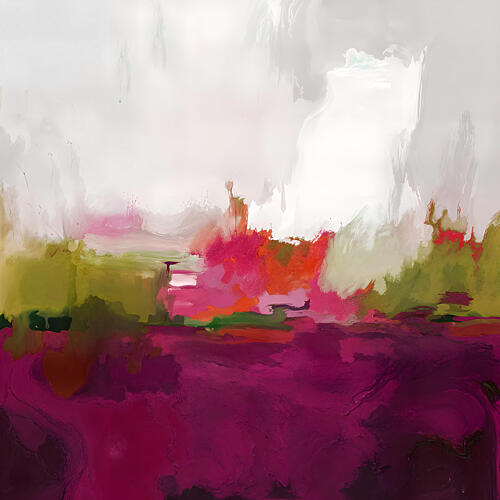 Colorful Abstract Landscape Art Print