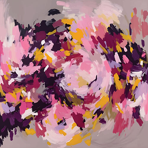 Colorful Abstract Swirl Art Print