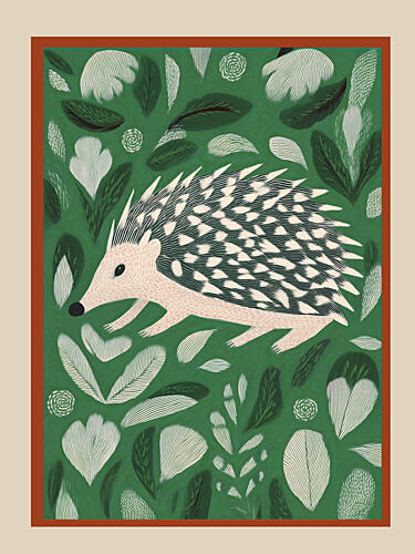 Cute Forest Hedgehog Art Print