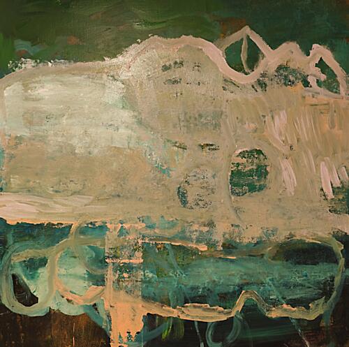 Ethereal Green Flow Art Print