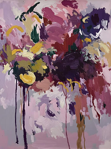 Vibrant Abstract Blooms Art Print