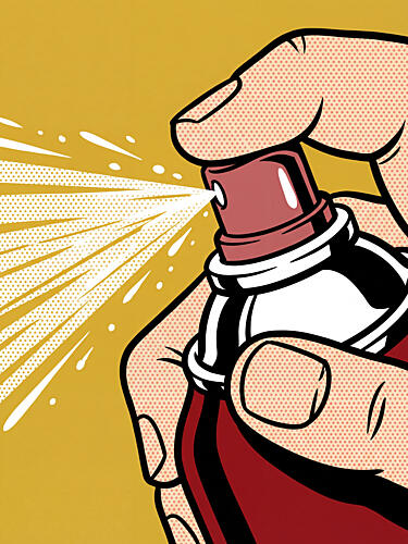 Pop Art Spray Can Pop art reproduction