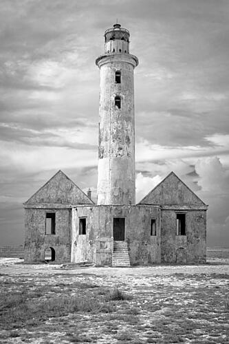 Desolate Coastal Lighthouse Art Print by Willem Steenis