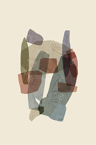 Organic Abstract Shapes Art Print by cartissi