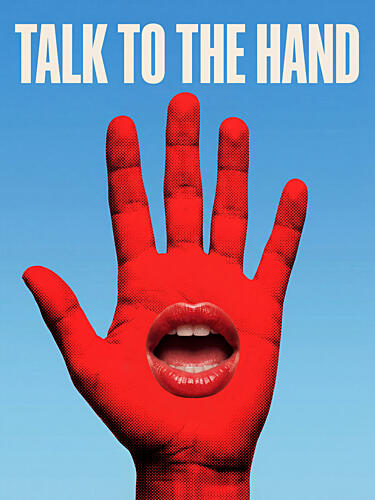 Talk to the Hand Pop art reproduction