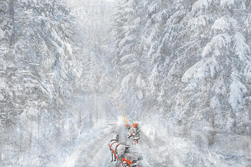 Winter Journey Gold Print