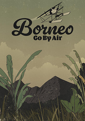 Borneo Seaplane Adventure Art Print