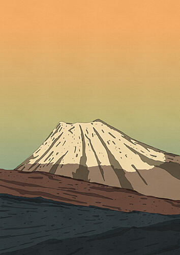 Majestic Fuji Dawn Art Print
