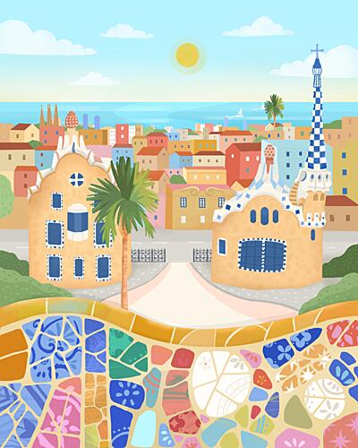 Barcelona, Spain Art Print
