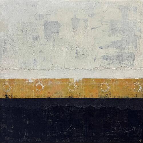 Golden Horizon Layers Gold Print
