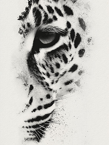 Intense Leopard Gaze Art Print