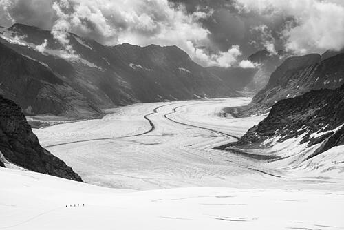 Majestic Glacier Valley Art Print