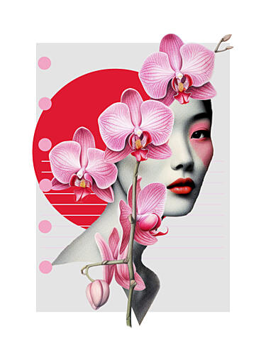 Asian Orchid Beauty Art Print