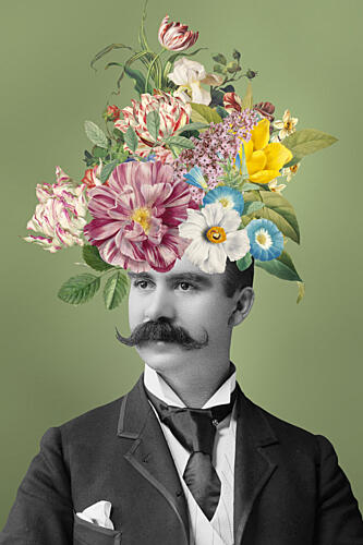 Floral Dapper Man Art Print
