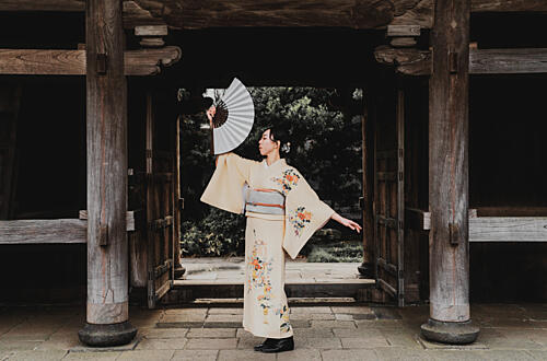 Japanese Kimono Grace Art Print