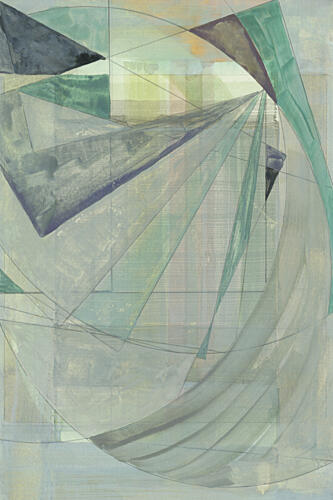 Geometric Flow Art Print by Cartissi