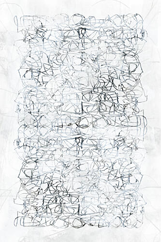 Interwoven Abstract Lines Art Print by Cartissi