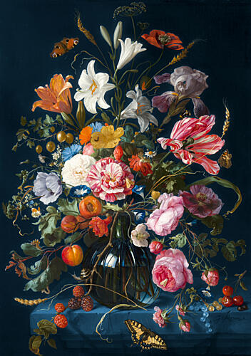 Vibrant Dutch Flower Still Life Art Print
