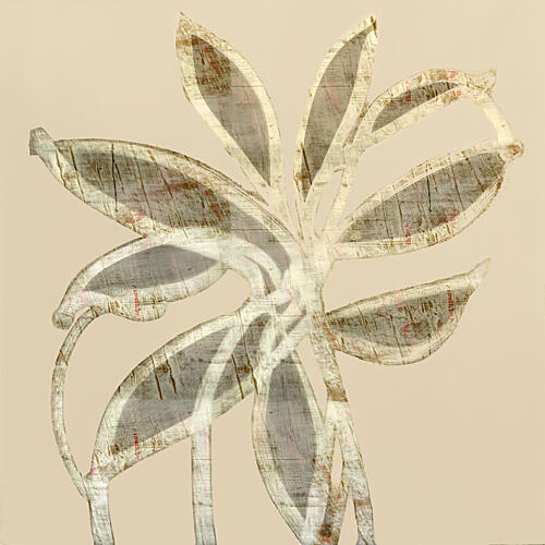 Abstract Textured Leaves Art Print by Cartissi