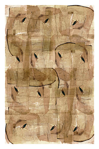Abstract Earth Tones Art Print by Cartissi
