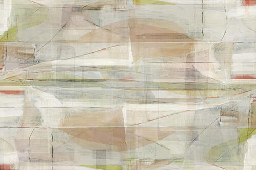 Muted Abstract Layers Art Print by Cartissi
