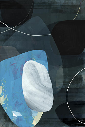 Calm Organic Shapes Art Print by Cartissi