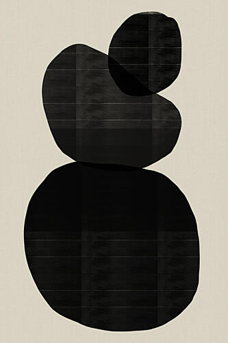 Stacked Organic Forms Art Print
