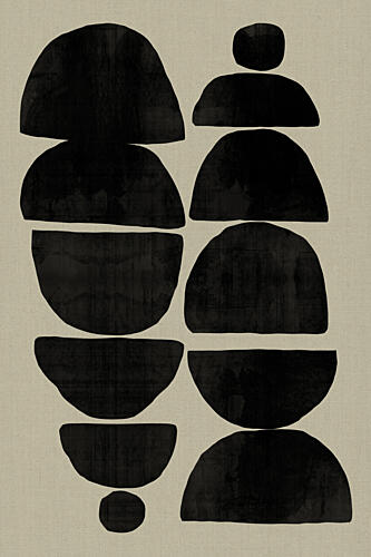 Balanced Modern Geometry Art Print by Cartissi