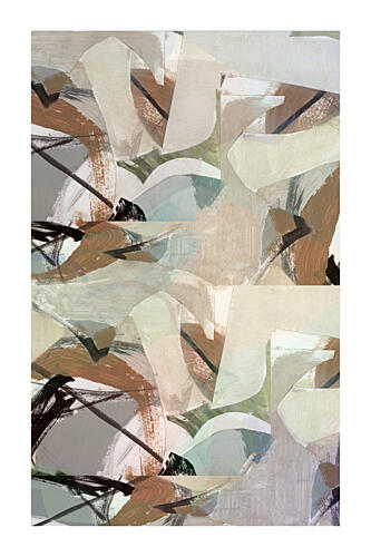 Modern Muted Abstract Art Print by Cartissi