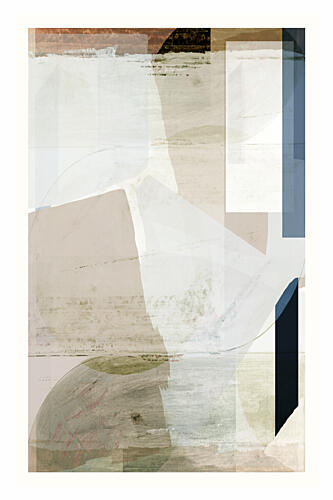 Abstract Earthy Shapes Art Print by Cartissi