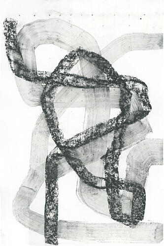 Entangled Dark Lines Art Print by Cartissi