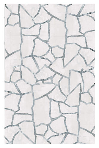 Abstract Silver Mosaic Art Print by Cartissi