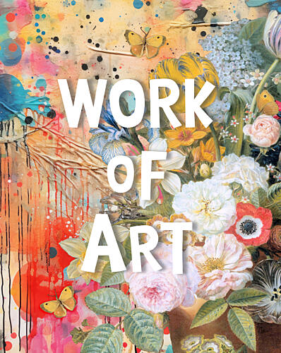 Vibrant Floral Collage Art Print