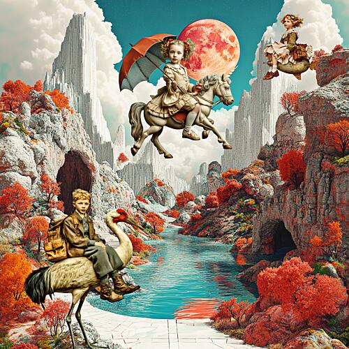 Childrens Fantasy Journey Art Print
