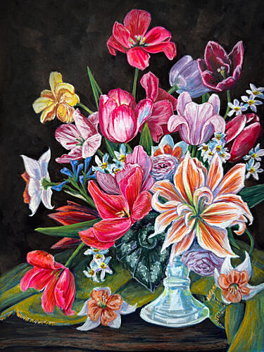 Vibrant Floral Bouquet Art Print
