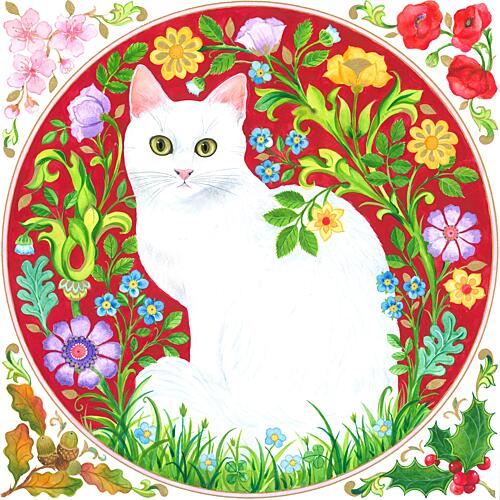 A Cat for All Seasons Art Print by Isabelle Brent
