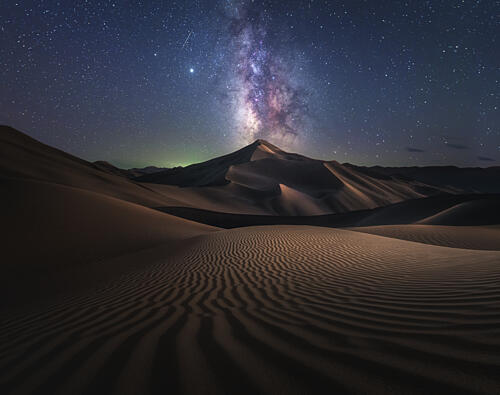 Milky Way Desert Night Art Print