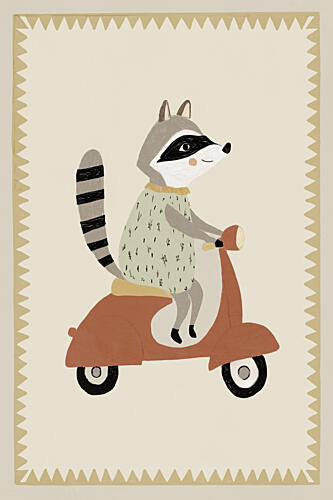 Drivingraccoon Art Print