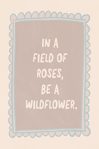 Inafiledofroses Art Print