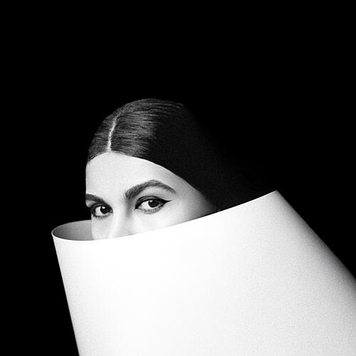 Intense Gaze Behind Paper Art Print by Maryamzandii