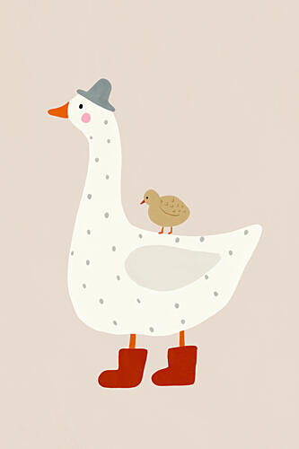 Gooseandgoslingno02 Art Print