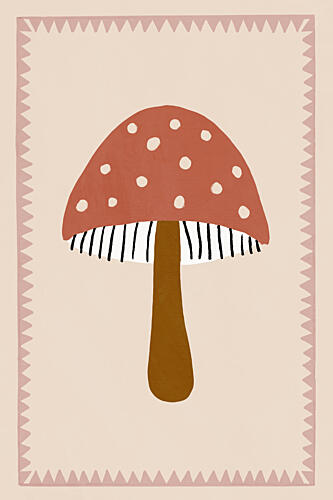 Cute Toadstool Art Print