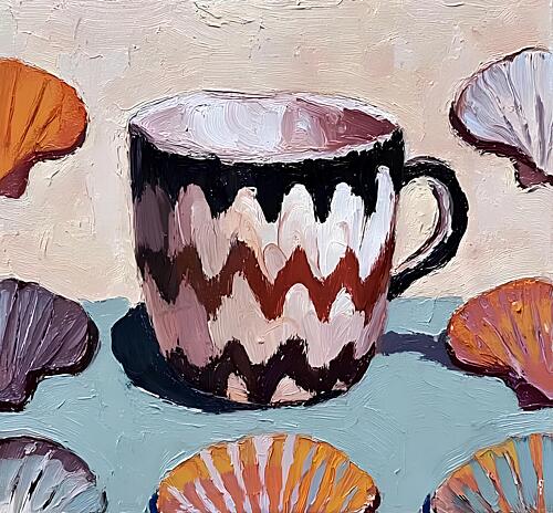 Coastal Still Life Mug Art Print by Avanesova Elena