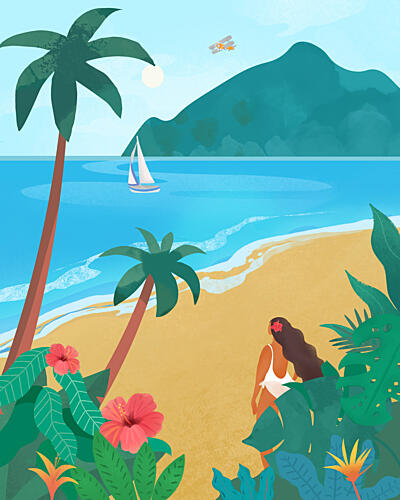 Hawaii Art Print