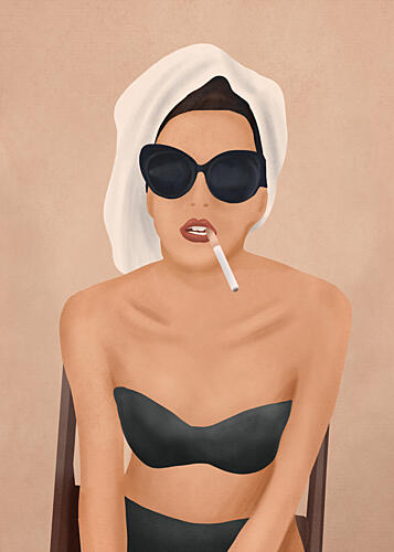 Cool Summer Style Pop art reproduction