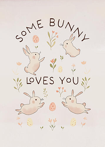 Cute Spring Bunnies Art Print