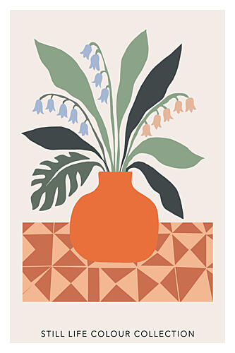 Modern Floral Still Life Art Print