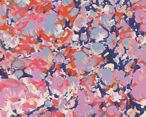 Vibrant Abstract Strokes Art Print