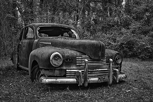 Forgotten Vintage Car Art Print