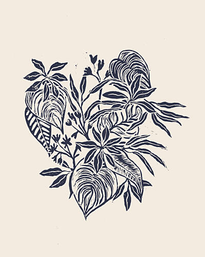 Tropical Leaf Cluster Art Print
